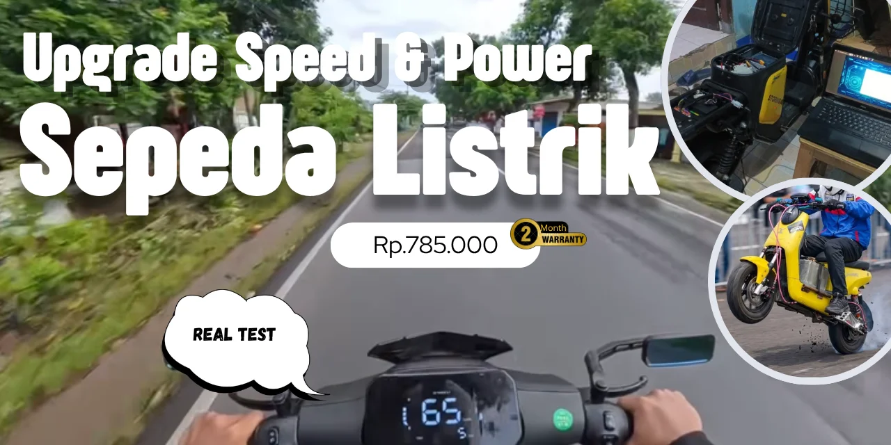 Speeding pake Sepeda listrik itu Asik